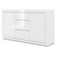 Bim Furniture - Kommode bello bianco 3 150 cm im italienischen stil weiß matt / glänzendes weiß