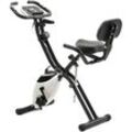 X-Bike, magnetische faltbares Fitnessfahrrad, Heimtrainer für Cardio Workout Indoor Cycling mit Traningscomputur und Expanderbänder