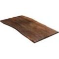Tischplatte Baumkante Akazie Nussbaum 240 x 100 cm NOAH