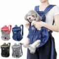 Haustier-Tragetasche, Hunderucksack – verstellbare Haustier-Fronttasche, Katzen-Hunde-Tragerucksack, Transport-Haustier-Rucksack für
