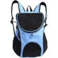 Lycxames - Rucksack für Hunde und Katzen, freihändig, verstellbare Belüftung, doppelter Schultergurt, Tasche zum Tragen von Hunden, Katzen, Chinots,