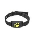 Hunde Katzen GPS-Tracking Haustier-GPS-Tracker-Halsband Anti-Verlust-Echtzeit-Tracking-Gerät Haustierhalsband-Locator mit Mikro -Schwarz