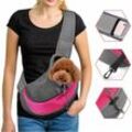 Haustier-Tragetasche für Hunde, Katzen, Freisprecheinrichtung, Outdoor-Reisetasche (Haustiere unter 4,1 kg), Rosa