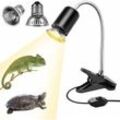 Longziming - Schildkröten-Wärmelampe, Wasserschildkrötenlampe, Terrarium-Wärmelampe 25 W2, Landschildkrötenlampe für Reptilien, Eidechsen, Schlangen,
