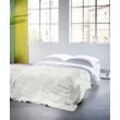 Plaid FLEURESSE "Plaid" Wohndecken Gr. B/L: 180 cm x 270 cm, beige (creme, natur) Baumwolldecken
