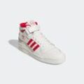 Sneaker ADIDAS ORIGINALS "FORUM MID" Gr. 38,5, weiß (cloud white, better scarlet, cloud white) Schuhe Sneaker
