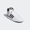 Sneaker ADIDAS ORIGINALS "FORUM MID" Gr. 37, schwarz-weiß (cloud white, core black, cloud white) Schuhe Sneaker