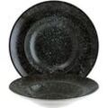 Gastro Bonna Premium Porcelain Cosmos Black Gourmet Pastateller 27 cm, schwarz | Mindestbestellmenge 6 Stück
