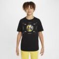 Golden State Warriors Nike NBA-Logo-T-Shirt für ältere Kinder (Jungen) - Schwarz