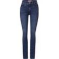 Street One York Jeans, Slim Fit, High Waist, für Damen, blau, 30/30