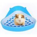 Eck-Kleintier-Katzentoilette für Hamster, Meerschweinchen, Frettchen, Gerbil, Chinchilla, Katzentoilette für kleine Ratten, zufällige Farbe