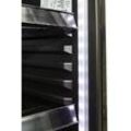 Gastro-Cool DC400 Getränkekühlschrank 400 Liter mit Werbedisplay schwarz/schwarz, LED