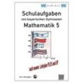 Mathematik 5 Schulaufgaben von bayerischen Gymnasien mit Lösungen nach LPlus/G9 - Claus Arndt, Kartoniert (TB)