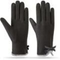 KIKI Abendhandschuhe Winter Thermo Winddichte Touchscreen Handschuhe