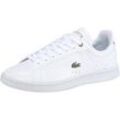 Sneaker LACOSTE "CARNABY PRO BL 23 1 SFA" Gr. 37, rosa (weiß, rosa) Schuhe Sneaker