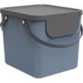 Rotho Mülltrennungssystem Albula 40 L horizon blue Recyclingbehälter