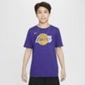 Los Angeles Lakers Essential Nike NBA-Logo-T-Shirt für ältere Kinder (Jungen) - Lila
