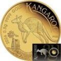 0,5 Gramm Goldmünze Australien Mini Känguru 2024