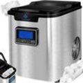 KESSER® Eiswürfelbereiter Eiswürfelmaschine Edelstahl 150W Ice Maker 12 kg 24 h 3 Würfelgrößen Zubereitung in 6 min 2.2 Liter Wassertank Silber