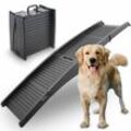 Bituxx - Hunderampe Hunde Einstiegshilfe Autorampe Hundetreppe Hundetransport Klappbar Faltbar aus Kunststoff