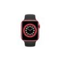 Apple Watch (Series 6) 2020 GPS 44 mm - Aluminium Rot - Sport loop Schwarz