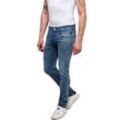 Slim-fit-Jeans REPLAY "ANBASS HYPERFLEX BIO" Gr. 31, Länge 34, blau (grey blue a05) Herren Jeans Slim Fit