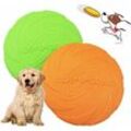Hundescheibe, Frisbees für Hunde, 2 Stück Hundespielzeug Frisbee, für Spiele, Sport, Bewegung und Spielen im Freien, für kleine und mittlere Hunde