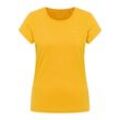 MUSTANG Kurzarmshirt T-Shirt, gelb