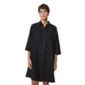 Blusenkleid MARC O'POLO "aus reinem Leinen" Gr. 32, Normalgrößen, schwarz Damen Kleider Freizeitkleider