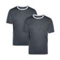 James & Nicholson Laufshirt Doppelpack Herren Kurzarm Laufshirt Running T-Shirt JN472 (Doppelpack