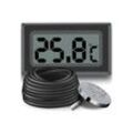 Retoo Raumthermometer Mini Thermometer LCD Digital Temperatur Messgerät Anzeige Fühler