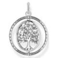 Ketten-Anhänger THOMAS SABO "Tree of Love/Lebensbaum, PE934-637-21" Schmuckanhänger Gr. Silber 925 (Sterlingsilber), 7,10 g, silberfarben Damen Anhänger