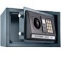 Elektronischer Safe Tresor mit Schlüssel und LED-Anzeige inkl. Batterien - schwarz