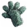 Mikrofaser Waschhandschuh für eine schonende Autowäsche 30x28cm, schwarz-grün