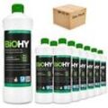 BiOHY Reinigungsmittel für Saugwischer, Reiniger für Nass- und Trockensauger, Bodenwischpflege, Bio Reiniger 12er Pack (12 x 1 Liter Flasche)