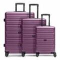 Redolz Essentials 08 3-SET 4 Rollen Kofferset 3-teilig purple