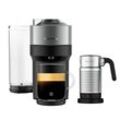Nespresso VERTUO Pop+ Titan & Aeroccino 4 Vertuo Kaffeemaschine