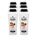 Schwarzkopf Gliss Total Repair Reparatur-Shampoo 250 ml, 6er Pack