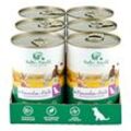 Müllers Naturhof Hundenahrung Kalb & Kaninchen 400 g, 6er Pack