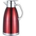 Thermoskanne 2,3L Isolierkanne Teekanne Thermosflasche Kaffeekanne Rot