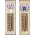 Thermometer 2U Holzplatten Rechteckiges braunes Thermometer – 25 x 8 x 1 cm - Marrón - Signes Grimalt