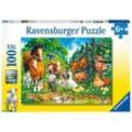 Ravensburger Kinderpuzzle - 10689 Versammlung der Tiere - Tier-Puzzle für Kinder ab 6 Jahren, mit 100 Teilen im XXL-Format