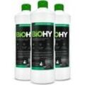 BiOHY Wischroboter Reinigungsmittel für Reinigungsstationen, Reiniger für Wischroboter, Nicht schmäumender Bodenreiniger, Bio-Konzentrat 3er Pack (3 x 1 Liter Flasche)