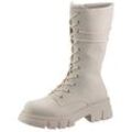 Schnürstiefel CITY WALK Gr. 37, Varioschaft, weiß (offwhite) Damen Schuhe Schnürstiefel