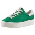 Paul Green Sneaker mit extraleichter Laufsohle, Freizeitschuh, Halbschuh, Schnürschuh, grün