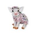 colourliving Tierfigur Schweine Figur sitzend Blumenschwein Deko Ferkel