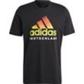 adidas T-Shirt "DFB DNA", Baumwolle, Logo-Print, für Herren, schwarz, XXL
