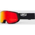 100Percent Snowcraft Xl Hiper Black/Red Goggle mirror red lens