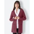 Cardigan CREATION L PREMIUM, Damen, Gr. 36, rot (bordeaux), 75% Schurwolle, 25% Seide, unifarben, Langarm, Strickjacken