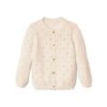 Kinder-Strickjacke - Weiss - Baby - Gr.: 50/56